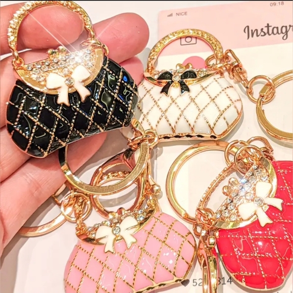 Fashion Purse Charms Red & White - Picture 5 of 5